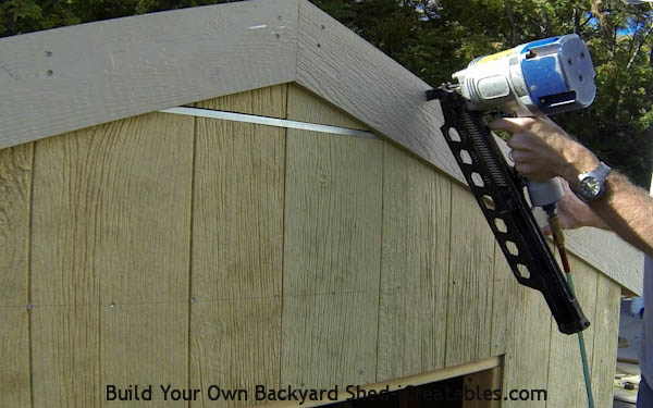 How to install exterior trim nailing on rake fascia