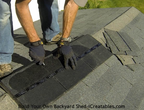 How to install asphalt shingles cutting ridge cap from shingles