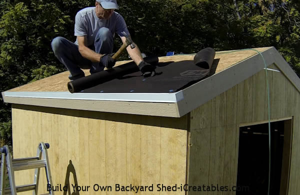 How To Build A Shed Install Roof Shingles