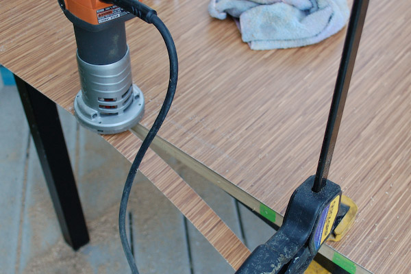 cutting formica edge band