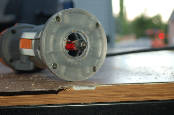 laminate surface cut