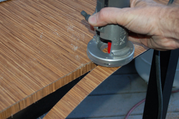 trimming plastic laminate formica