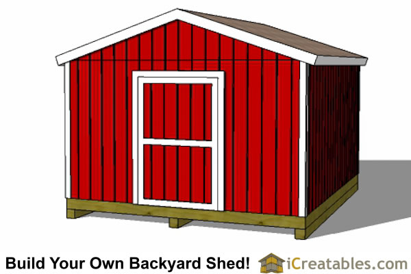 2400x3000-B-metric-shed-plans-2.4x3 meter shed end door
