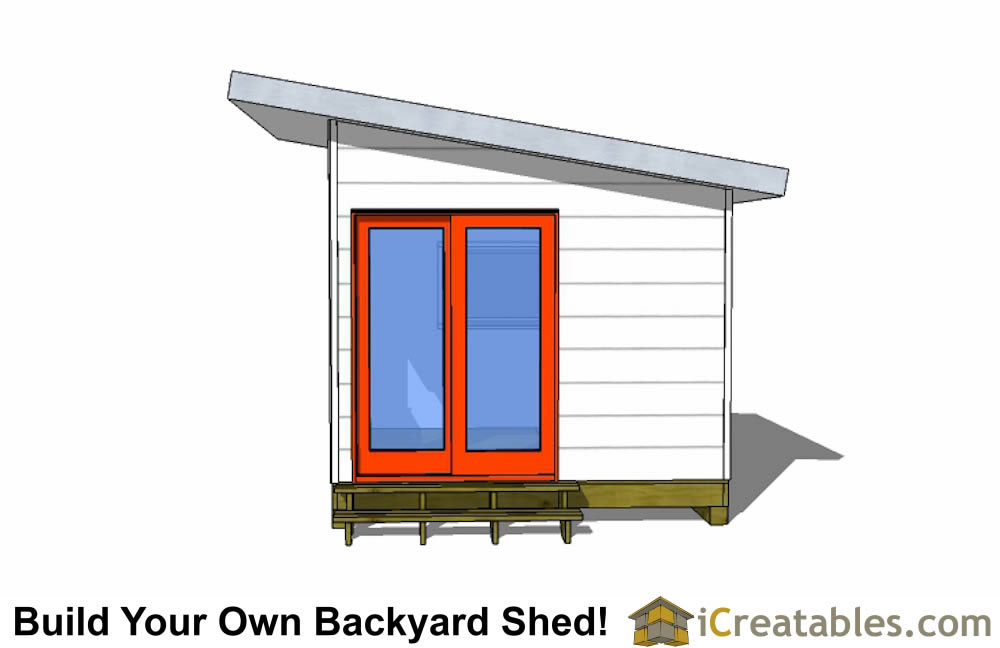 slant roof shed plans already with concrete floor how to