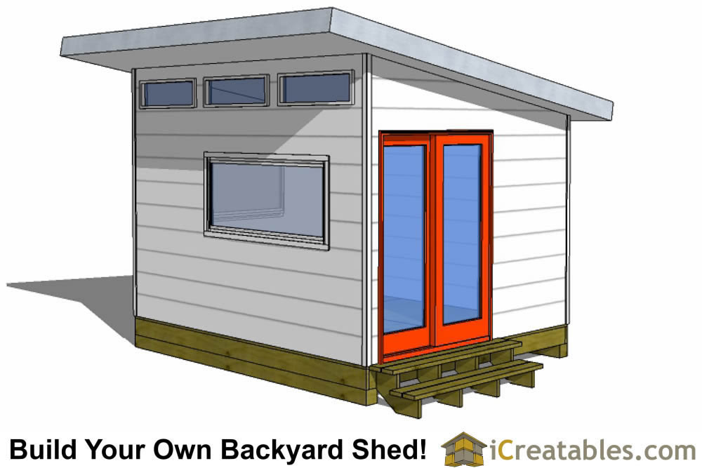 10x12 Studio Shed Plans S3 10x12 Office Shed Plans Modern Shed