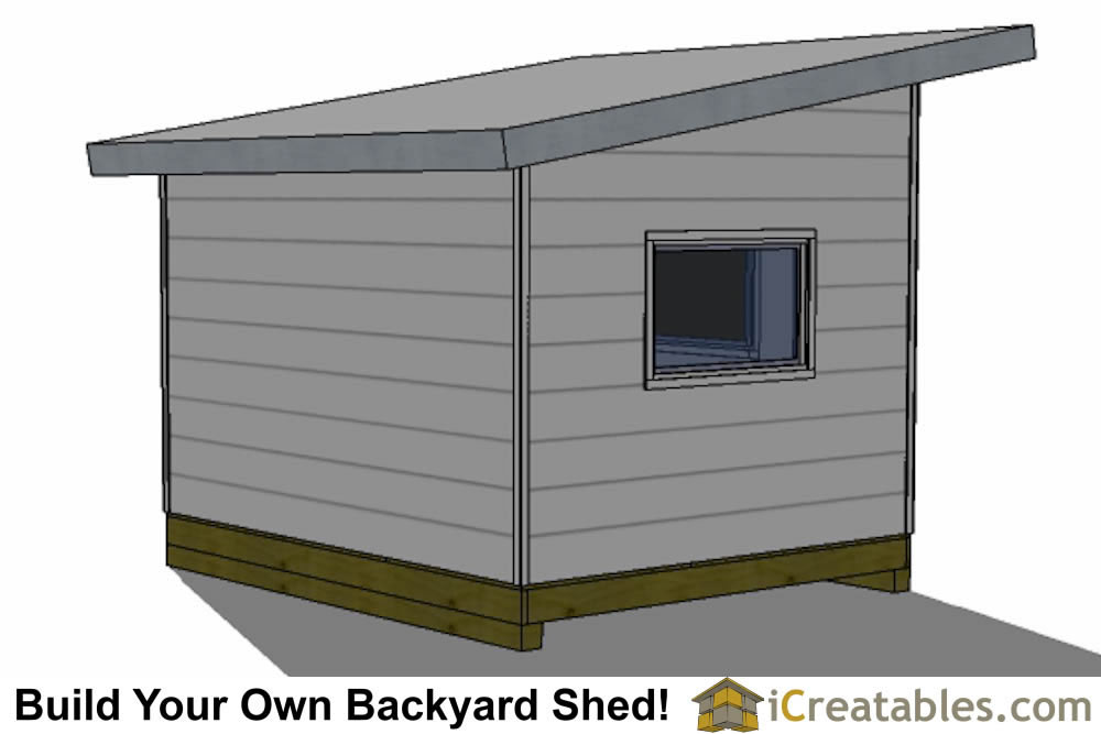 10x12 Studio Shed Plans S3 | 10x12 Office Shed Plans 