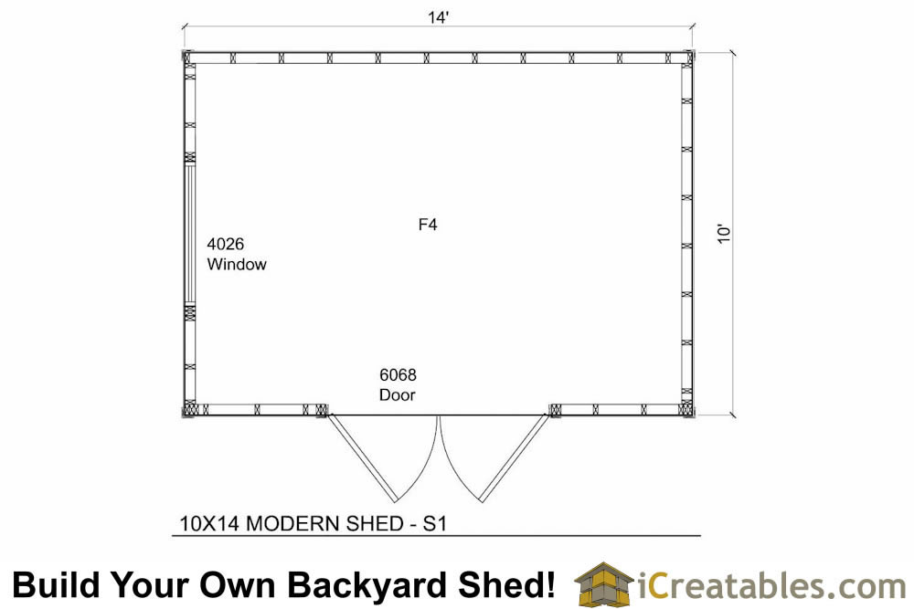 10x14 modern shed plans 10x14 office shed plans studio