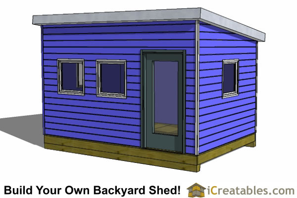 10x14 Shed Plans - Large DIY Storage Designs - Lean To Sheds