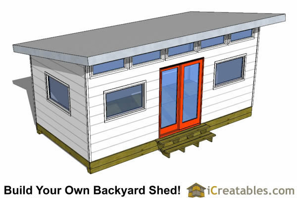 10x20 modern studio shed plans