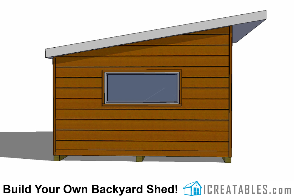 14x18 Modern Studio Shed Plans | iCreatables