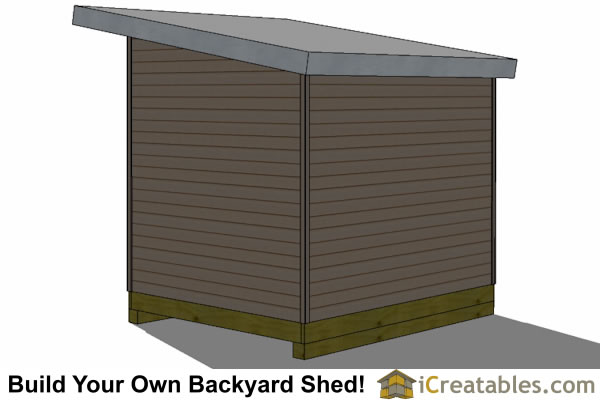 8x10 modern shed plans center door