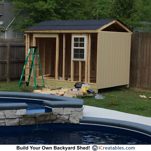 8x12 backyard shed