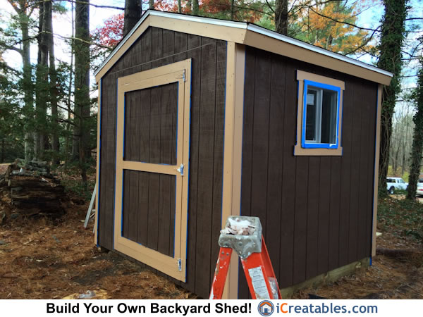 8x8 Backyard Shed Plans | icreatables.com