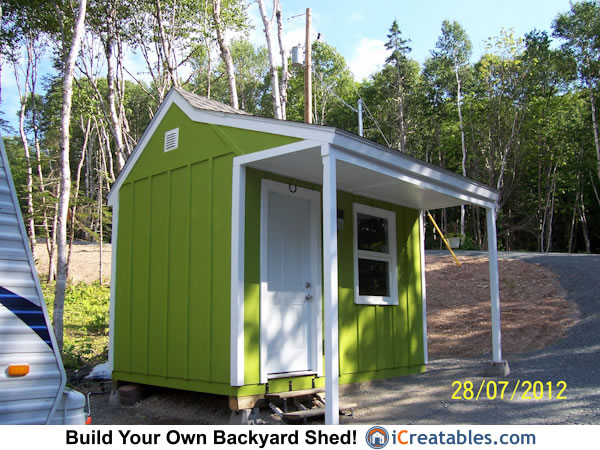 8x12 Backyard Shed front Elevation