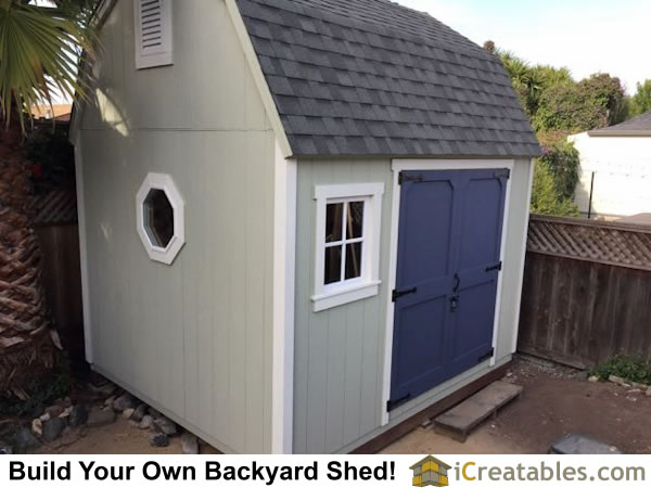 10x12 gambrel shed plans by iCreatables.com