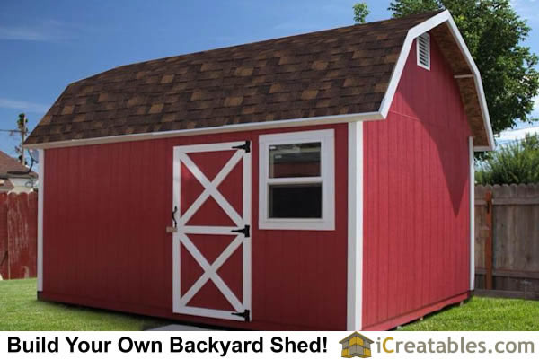 10x16 Gambrel Shed By iCreatables.com