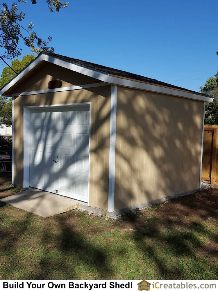 garage shed plans - buy diy detached garage designs today