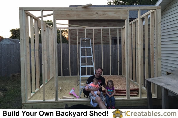 Photo Gallery of Garage Door Shed Plans