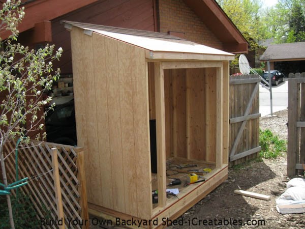 Lean To Shed Plans - Easy to Build DIY Shed Designs