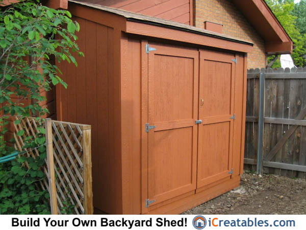 Lean To Shed Plans - Easy to Build DIY Shed Designs