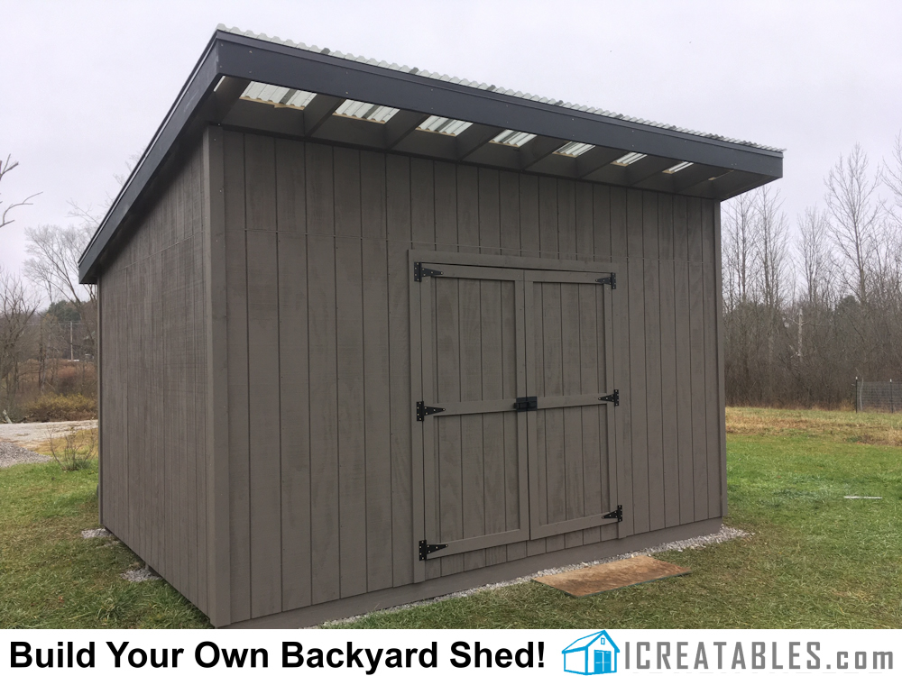 16x24 lean to shed plans by icreatables.com