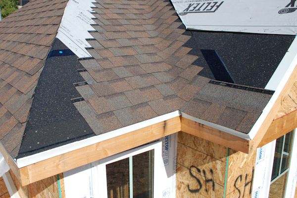 drip edge installed on rake and eve