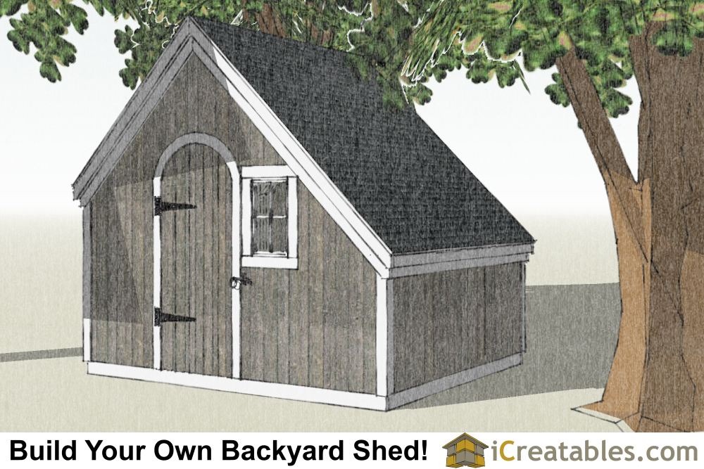 10x8 She Shed - Fairytale Shed Plans