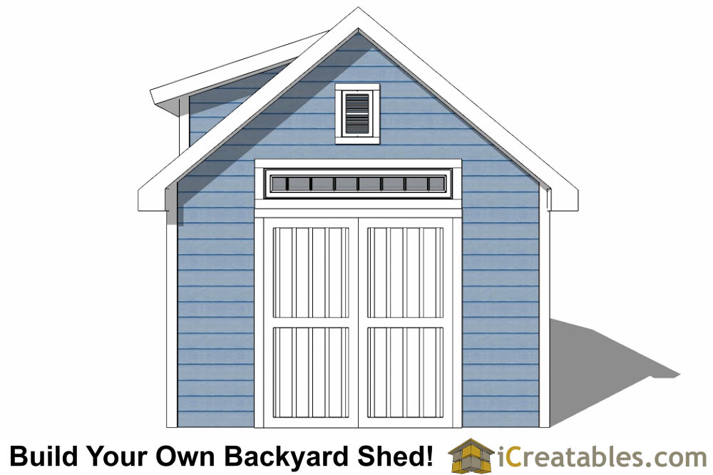 10x16 Shed Plans With Dormer | iCreatables.com