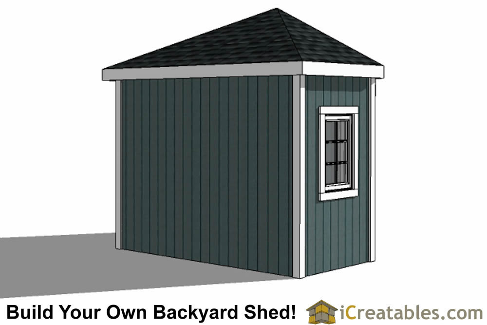 10x10 5 Sided Corner Shed Plans