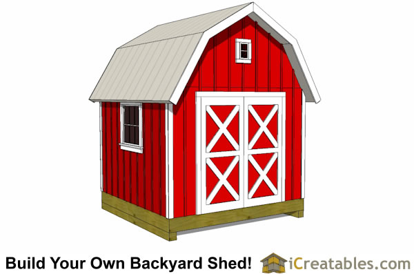 10'x10' Gambrel Shed Plans