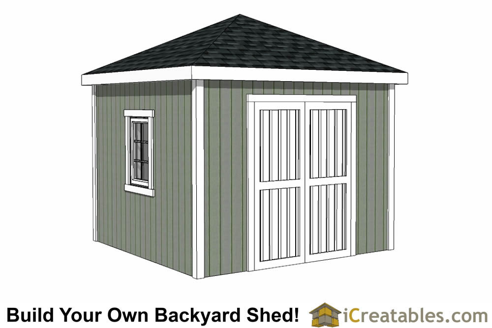 10x10 shed plans - storage sheds & small horse barn designs