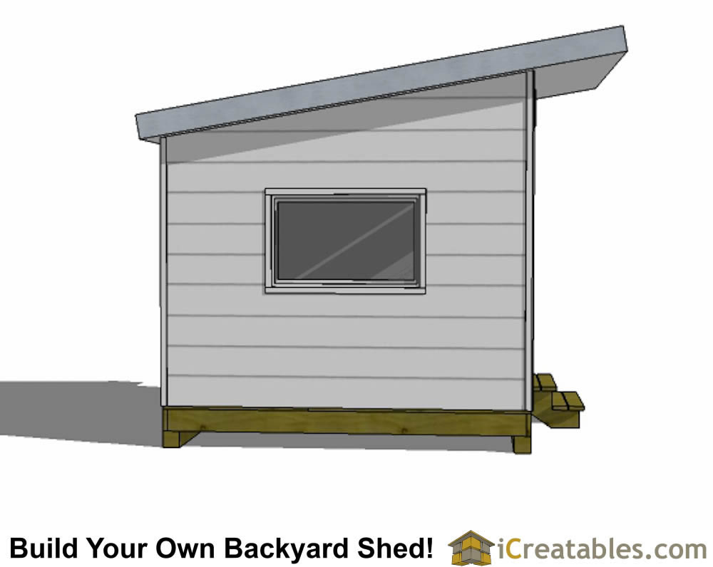 10x10 Studio Shed Plans | 10x10 Office Shed Plans | Modern Shed