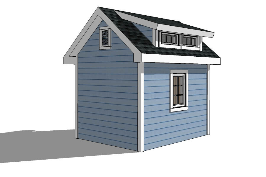 10x10 shed plans with dormer icreatables.com