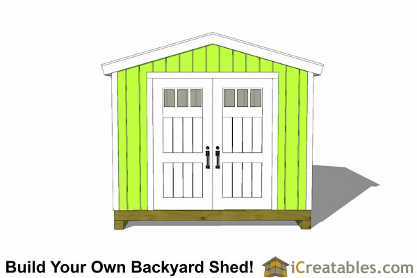 10x10 delux shed plans gable shed Storage Shed Plans 