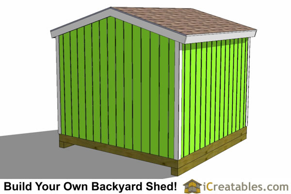 10x10 delux shed plans | gable shed | Storage Shed Plans | icreatables