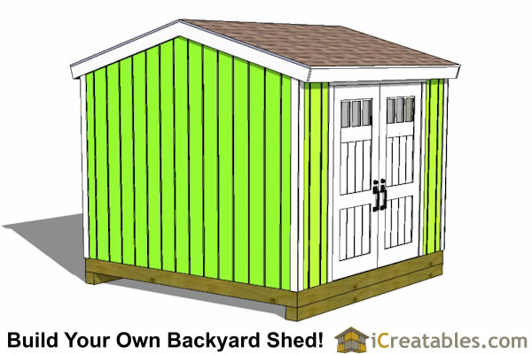 10x10 delux shed plans gable shed Storage Shed Plans 