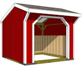 Horse Run in Shed Plans