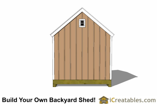 10x12 Colonial Shed Plans | Large Shed Door