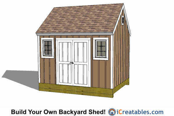 10x12 Shed Plans - Building Your Own Storage Shed - iCreatables