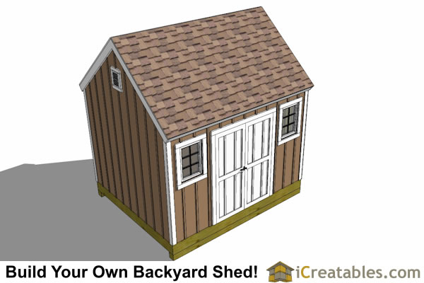 10x12 colonial shed plans  large shed door