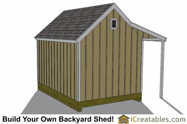 10x12 colonial shed with porch plans icreatables sheds