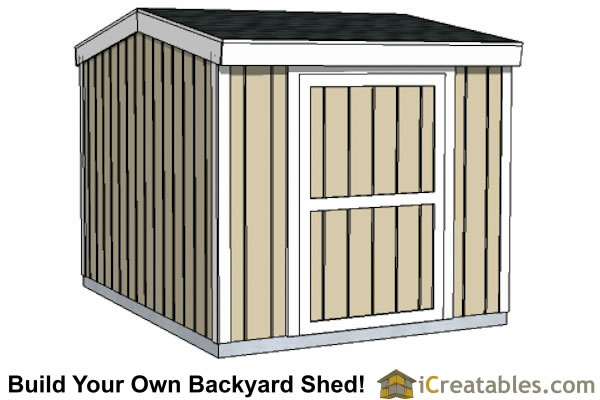 10x12 short shed plans 8' tall storage shed plans