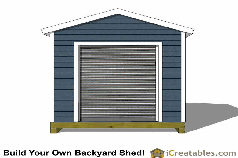 10x12 Shed Plans With Garage Door | icreatables