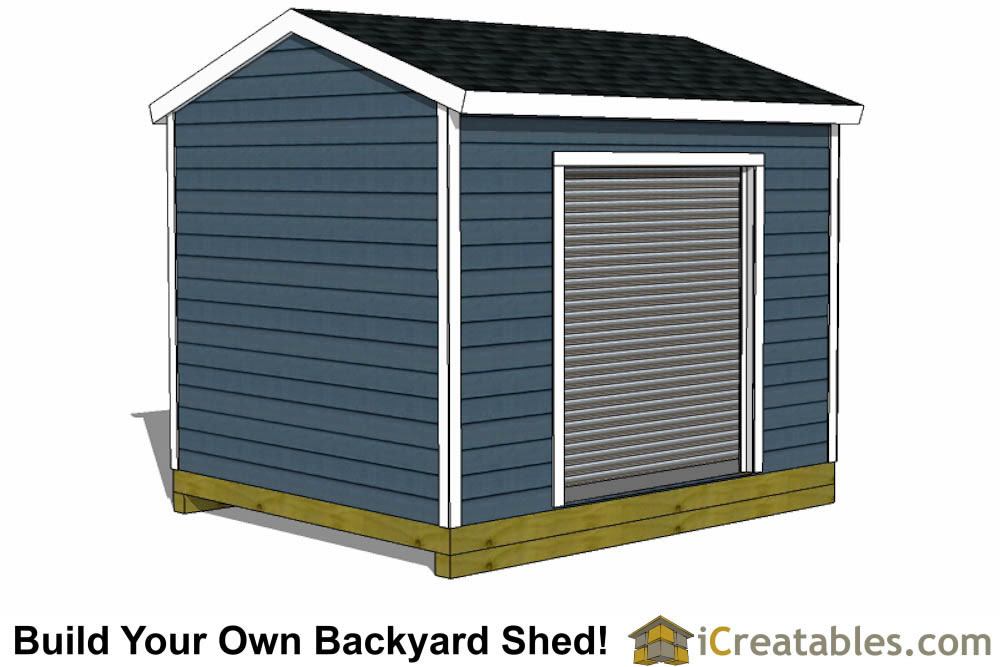 10x12 Shed Plans With Garage Door icreatables