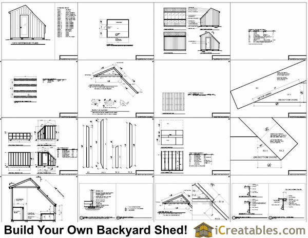 Wood Greenhouse Plans | 10x12 Greenhouse Shed Plans 