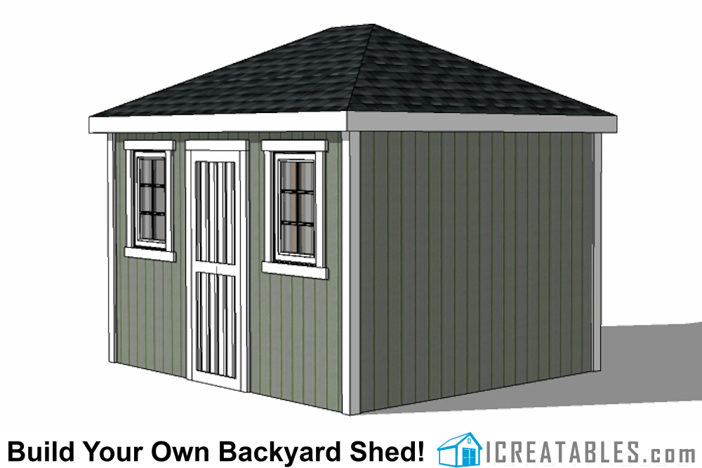 10x12 barn shed plans - construct101