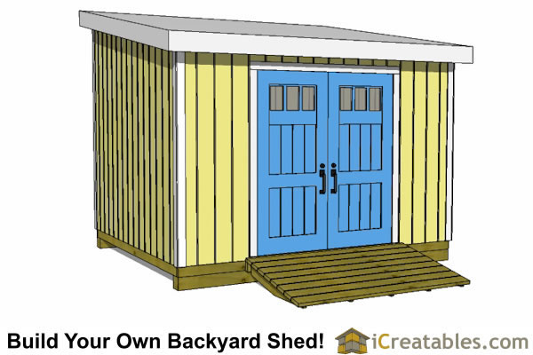 10x12 tall gable shed plan