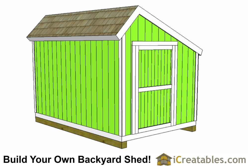 10x12 Salt Box Shed Plans | Saltbox Storage Shed 