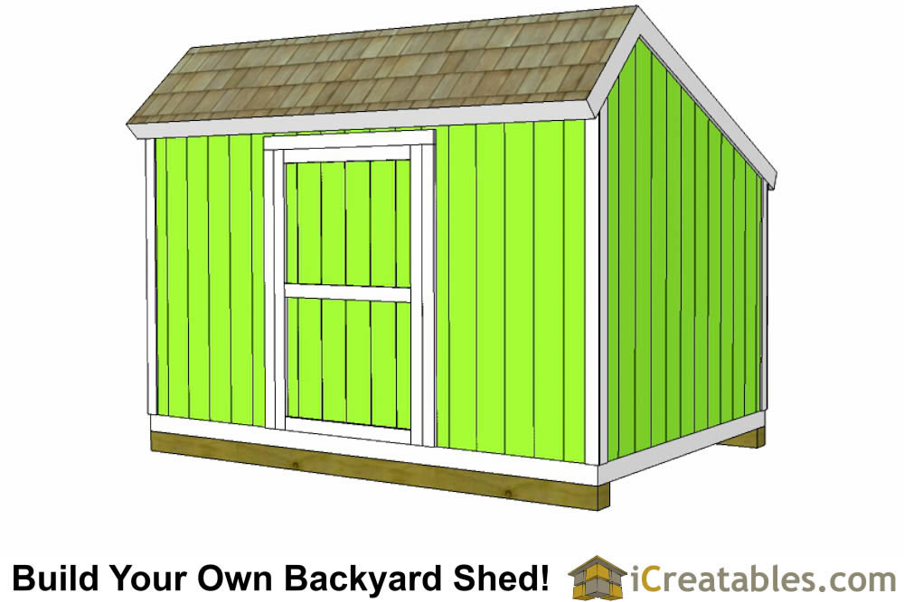 10x12 Salt Box Shed Plans | Saltbox Storage Shed 