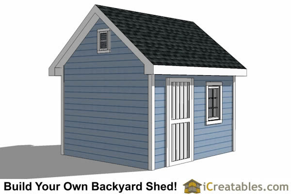 10x12 traditional victorian garden shed plans